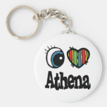 I Hart (Liefde) Athena Sleutel Hanger