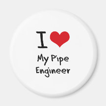 I hart Mijn Ingenieur van de Pijp Koelkast Magneetjes