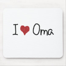 I hart Oma Muis Mat