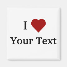 I Hart (personaliseer) magneet