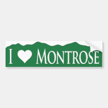 I <heart> Montrose Autocollants Pour Voiture