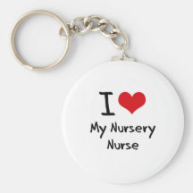 I heart My Nursery Nurse Keychain