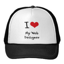 I heart My Web Designer Trucker Hats