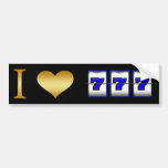 I HET HART LAST DE STICKER VAN DE BUMPER IN BUMPERSTICKER