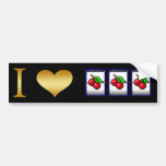 I HET HART LAST DE STICKER VAN DE BUMPER IN BUMPERSTICKER