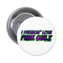 I het punk rock punkrock meisje van de MEISJES van Speldbutton