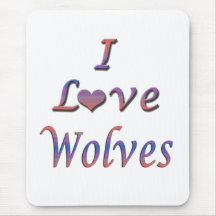 I loups de coeur (amour) tapis de souris