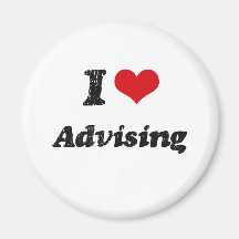 I Love Advising Fridge Magnet