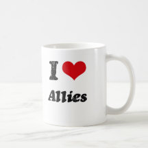 I Love Allies Coffee Mugs
