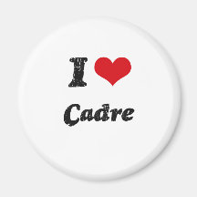 I love Cadre Fridge Magnets