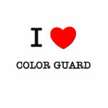 I Love Color Guard T Shirt