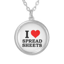 I Love Spreadsheets Custom Jewelry