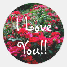 , I LoveYou!! Ronde Stickers