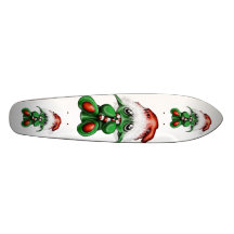 "I Luvz het Skateboard van Kerstmis van Kawaii van