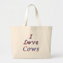 I vaches à coeur (amour) sac fourre-tout