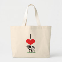 I vaches à coeur (amour) sacs