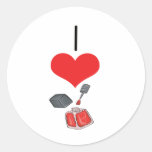 I vernis à ongles de coeur (amour) autocollants