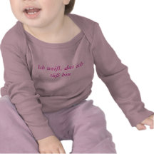 Ich weiß, das ich süß bin t-shirt
