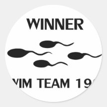 icône 1961 d'équipe de natation de gagnant autocollants