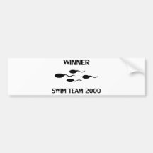 icône 2000 d'équipe de natation de gagnant autocollant pour voiture