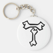 Icône d'à l'os porte-clefs