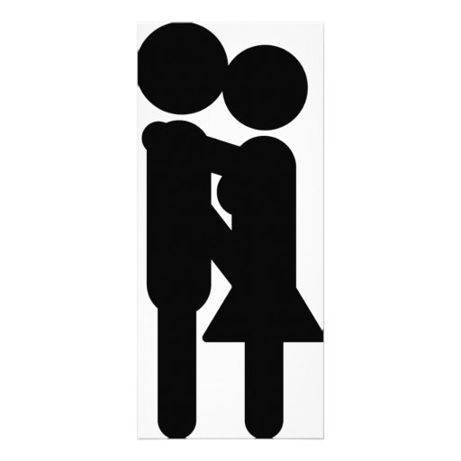icône de baiser noire d'amour modèle de carte double