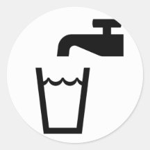 icône de boissons autocollants ronds