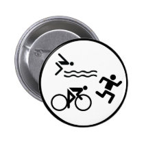 icône de cercle de triathlon badges publicitaires