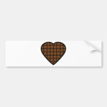 icône de coeur de chocolat adhésif pour voiture