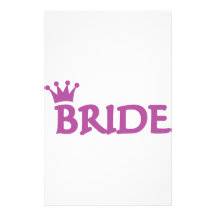 icône de couronne de jeune mariée papiers à lettres
