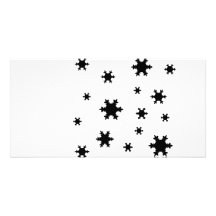 icône de flocons de neige photocarte personnalisée