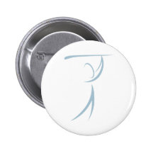 Icône de golfeur badges avec agrafe