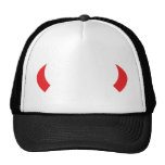icône de klaxons de diable rouge casquette