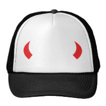 icône de klaxons de diable rouge casquettes