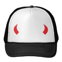 icône de klaxons de diable rouge casquette