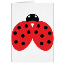icône de ladybeetle carte de vœux