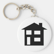icône de maison porte-clef