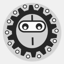 Icône de ninja de vélo autocollant