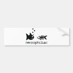 icône de poissons de philiac de necro autocollants pour voiture
