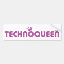 icône de reine de techno adhésif pour voiture