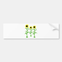 icône de trois fleurs du soleil adhésifs pour voiture