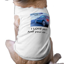 icône de voiture, je t'aime ! !                 Et Tee-shirts Pour Toutous