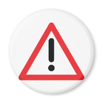 icône du trafic de marque d'exclamation magnets