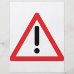 icône du trafic de marque d'exclamation prospectus