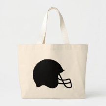 icône noire de casque de football sac fourre-tout