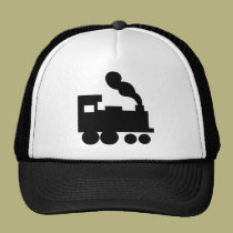 icône noire de chemin de fer de train casquettes