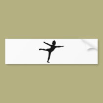 icône noire de danseur autocollants pour voiture
