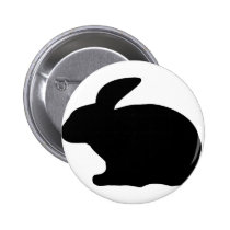 icône noire de lapin badges publicitaires