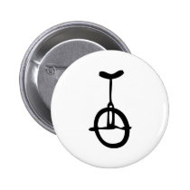 icône noire de monocycle badges publicitaires