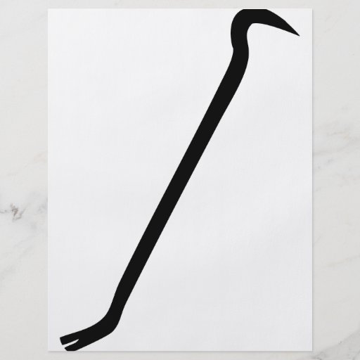 icône noire de pince-monseigneur prospectus customisé